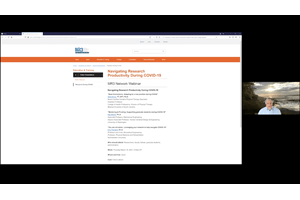 Video of "Navigating Research Productivity during the COVID-19 Pandmic" webinar